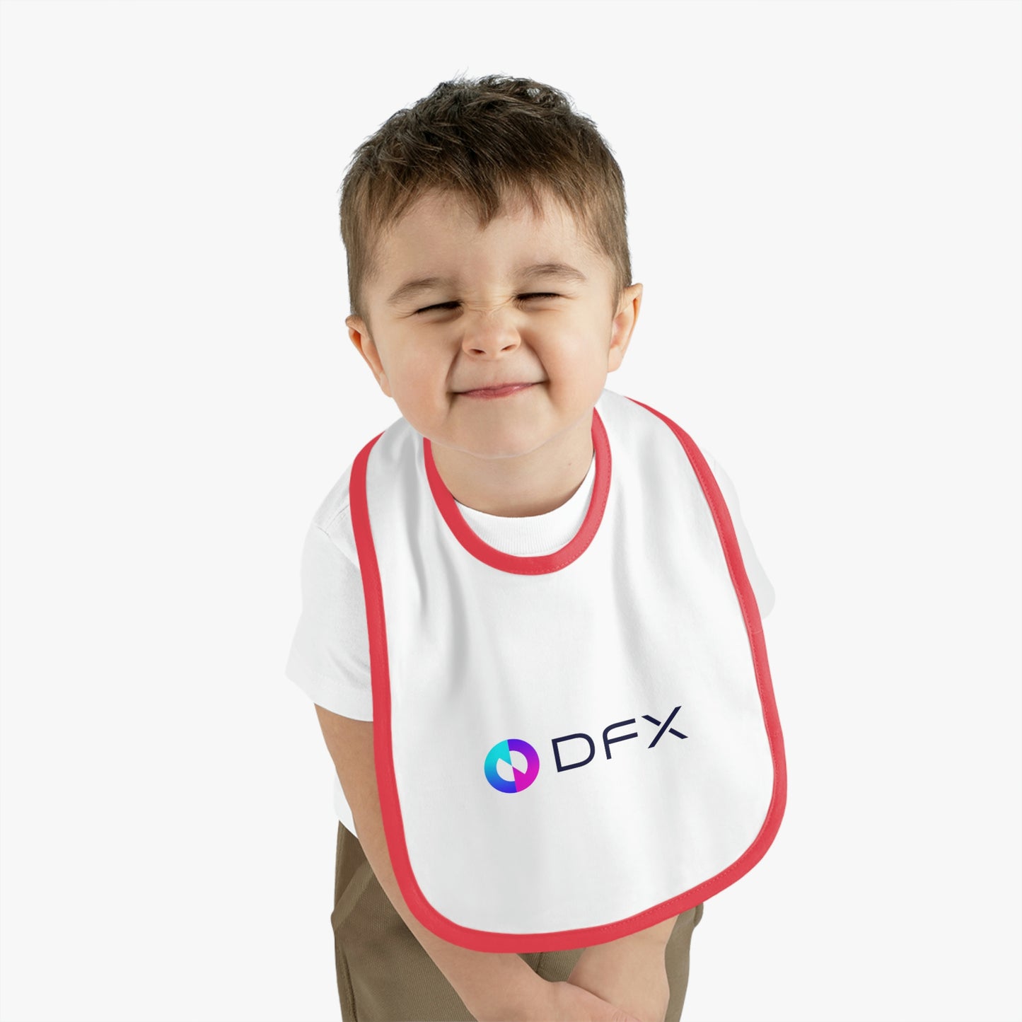 DFX Baby Contrast Trim Jersey Bib