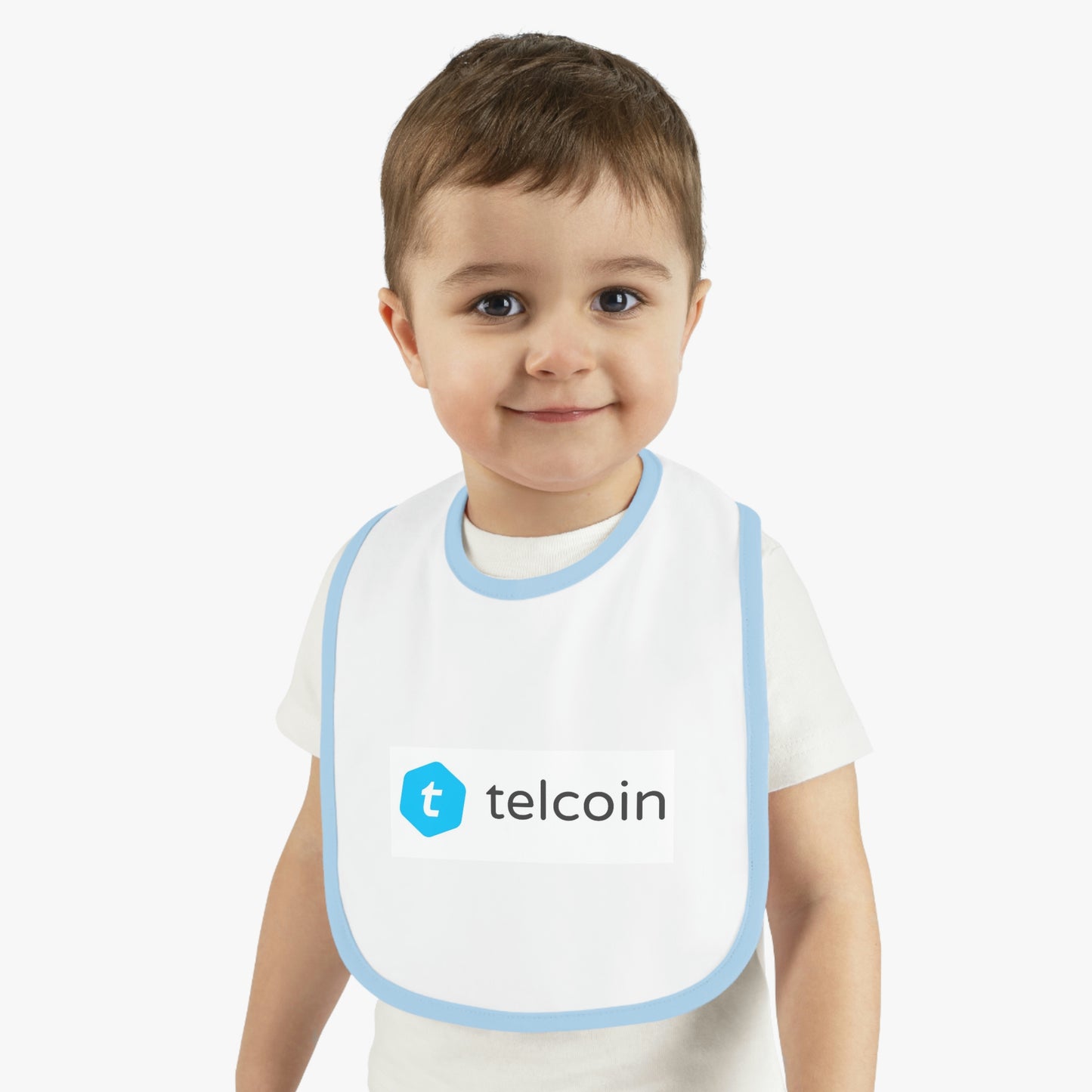 Telcoin Baby Contrast Trim Jersey Bib