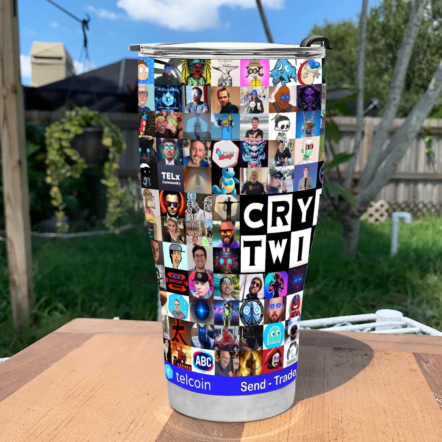 2023 Telcoin Crypto Twitter 30oz Curved Shiny Tumbler