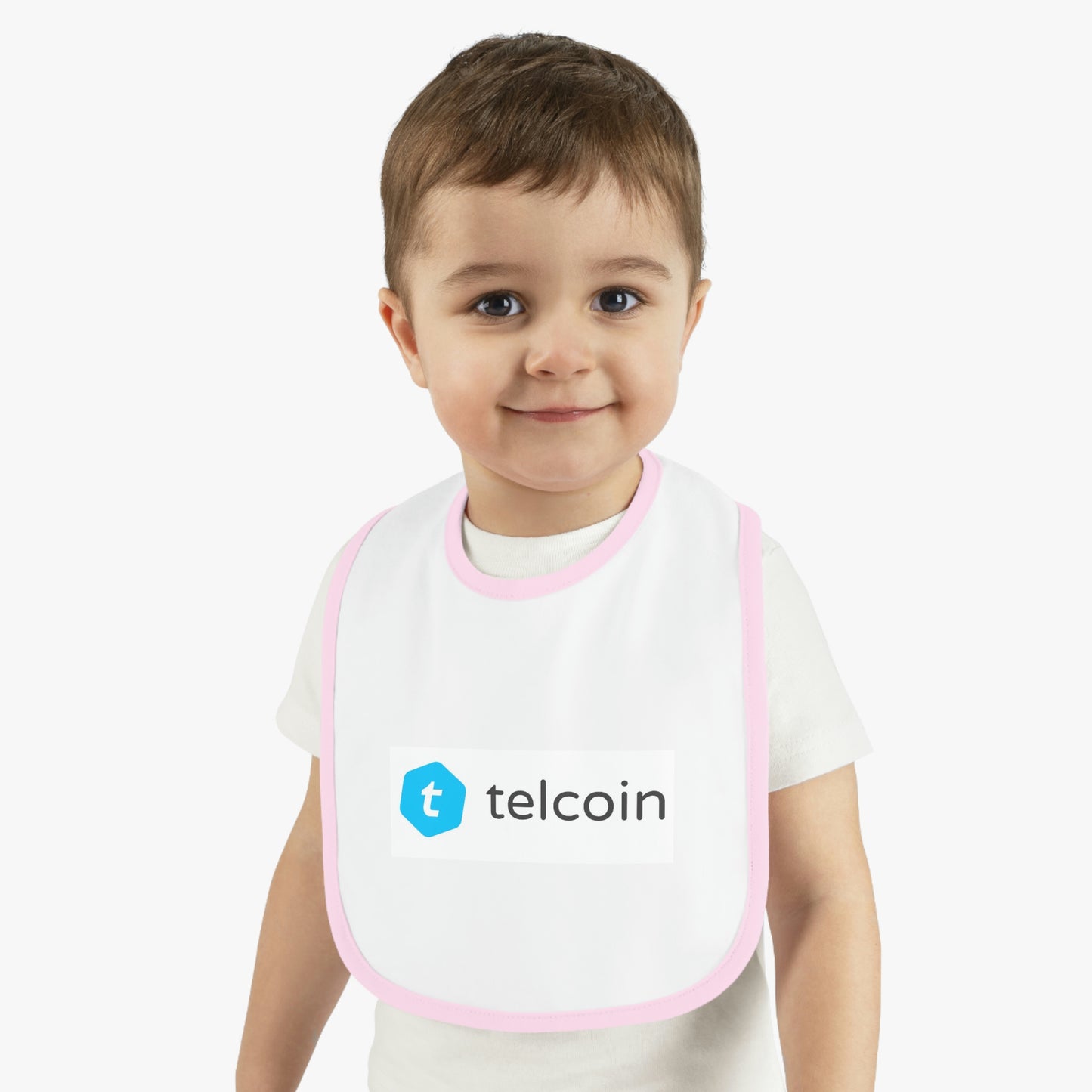 Telcoin Baby Contrast Trim Jersey Bib